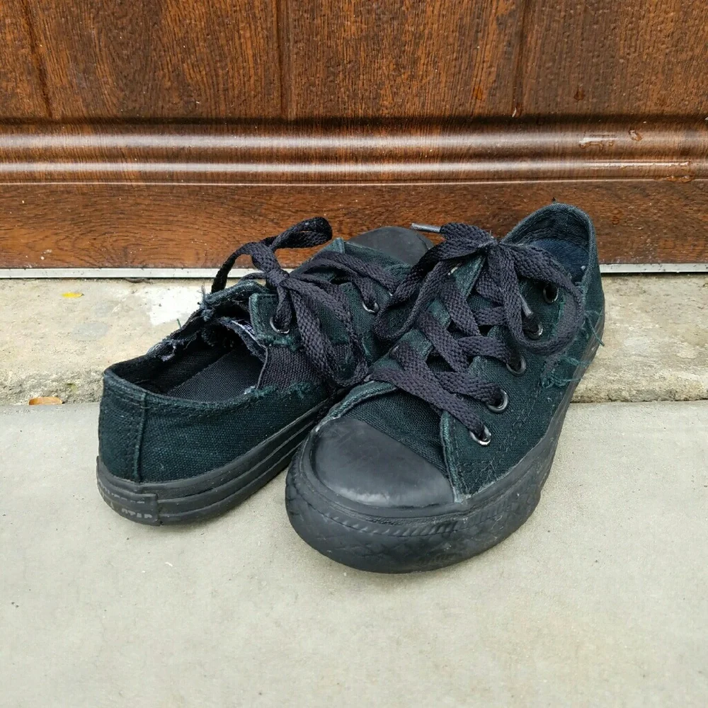 Little Boy's Black Converse